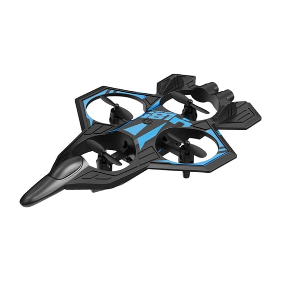 Shipiny RC Foam Airplane for Beginners, Remote Control Drone Aircraft with Headless Mode, Cool Flashing Light & Stable Flight, Perfect Gift for Kids Adults for Outdoor Play, Blue