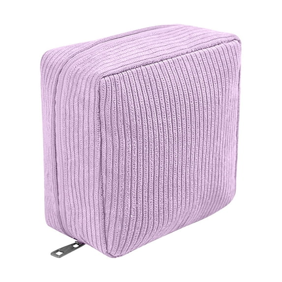 Shipiny Sanitary Napkin Storage Bag, Portable Sanitary Pad Bag for Students, Women Monthly Menstrual Period Bag, Lightweight and Private Organizer for Daily and Travel Use, Purple