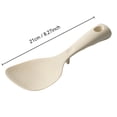 thumbnail image 1 of Shipiny Silicone Rice Paddle Non-Stick Standing Rice Spoon, Heat Resistant with Ergonomic Handle, Kitchen Utensil for Rice Cooker and Daily Use, Beige, 1 of 2