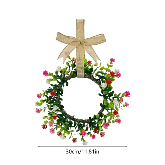 Shipiny Spring Door Wreath Winter Wreath Artificial Greenerys Suitable for Wall Decoration for Indoor and Outdoor Holiday Decor, Home Decorations, Household Items, I