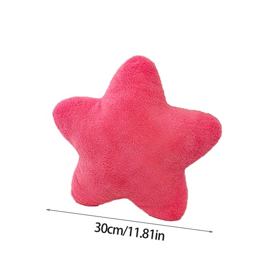 Shipiny Star Pillow Super Soft Cute Plush Toy Sleeping Pillow, Cream Color Lovely Design For Girls, Perfect Gift For Kids And Girly Heart Home Decoration., 11.81in