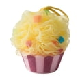 thumbnail image 1 of Shipiny Summer Swimming Pool Ice Cream Cake Bath Sponge, Shower Loofah Sponge, Exfoliating Body Scrubber, Soft Mesh Sponge for Daily Bathing., Yellow, 1 of 5