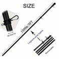 thumbnail image 1 of Shipiny Wall Mounted Flagpole Kit with 360 Degree Rotating Ring, Stainless Steel Rustproof Flag Pole Set for Houses, Gardens, Courtyards, Outdoor Fences and Balcony, Black, 1 of 6