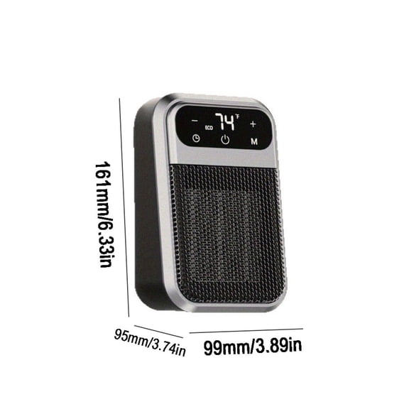 Shipiny Wall Mounted Space-saving Small Portable Fan, Mini and Lightweight, Perfect for Home, Office, Bedroom and Dormitory Daily Cooling and Ventilation Use, Black