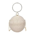 thumbnail image 1 of Shipiny Women's Rhinestone Encrusted Chain Bag, Shoulder Crossbody Evening Handbag, Round Spherical Banquet Clutch, Luxury Bling Purse for Party & Wedding, Gold, 1 of 6