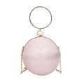 thumbnail image 1 of Shipiny Women's Rhinestone Encrusted Chain Bag, Shoulder Crossbody Evening Handbag, Round Spherical Banquet Clutch, Luxury Bling Purse for Party & Wedding, Pink, 1 of 6