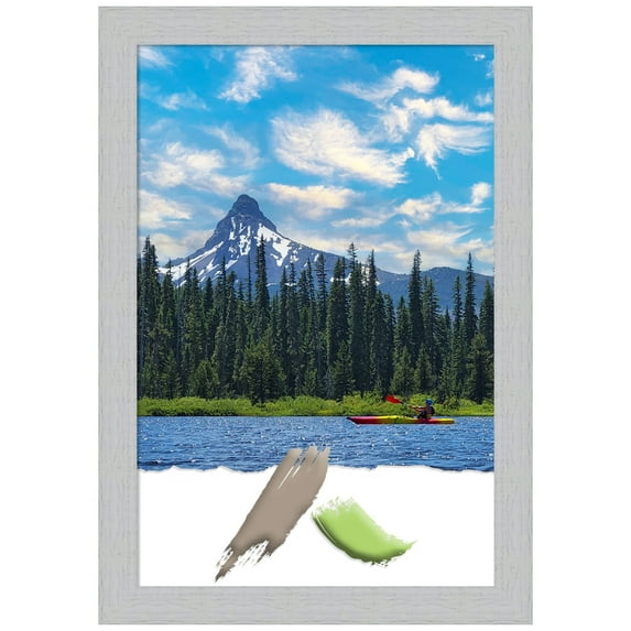 Shiplap White Wood Picture Frame, Photo Frame, Art Frame