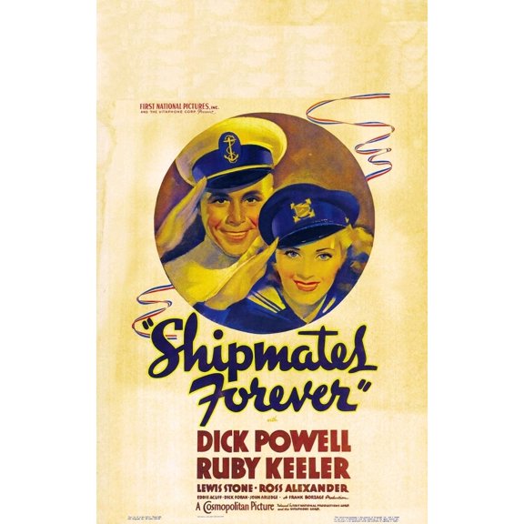 Shipmates Forever Us Poster Art From Left: Dick Powell Ruby Keeler 1935 Movie Poster Masterprint