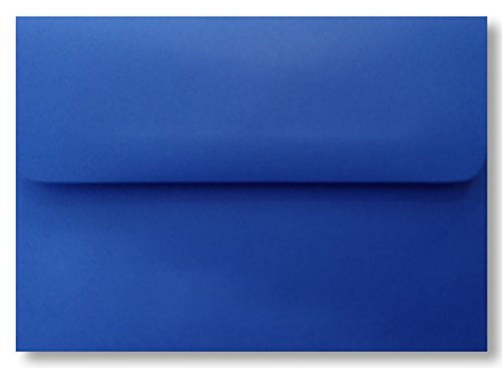 Shipped Free Deep Royal Blue 50 Boxed A2 (4-3/8 x 5-3/4) Envelopes for up to 4-1/8 X 5-1/2 Enclosures Invitations Announcements Showers from The Envelope Gallery