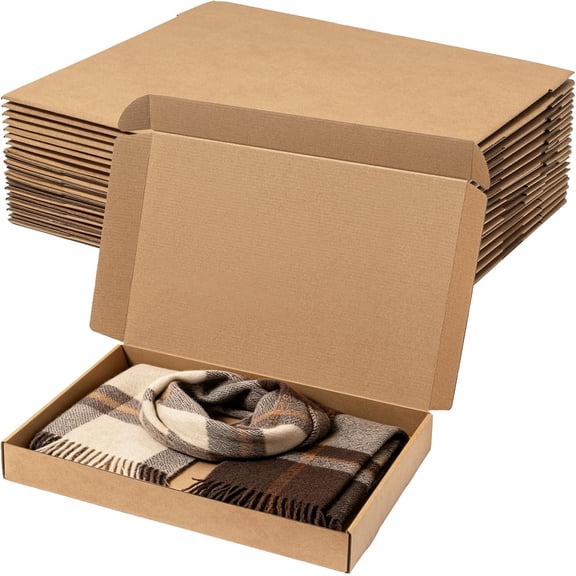 Shipping Boxes 17x11x2" 20 Pack - Brown Corrugated Cardboard Mailing Box for Small Business, Kraft Medium Literature Mailer Packaging Supplies