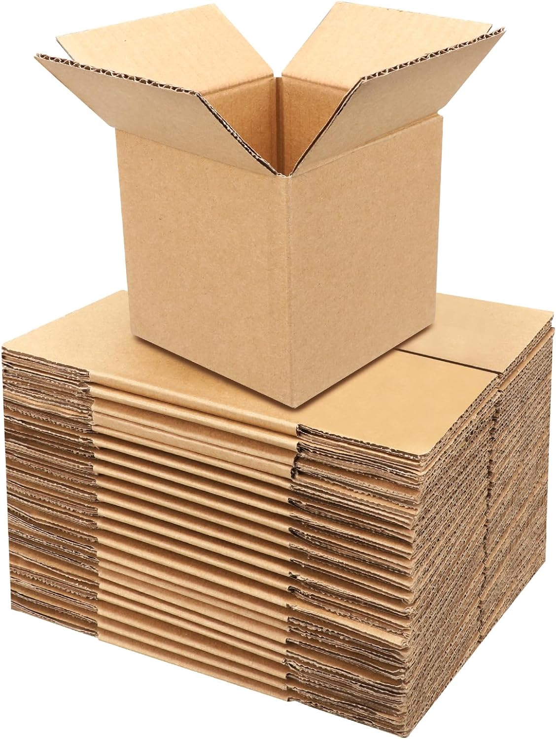 Shipping Boxes 4X4x4 Inches, 50 Packs Corrugated Cardboard Boxes For