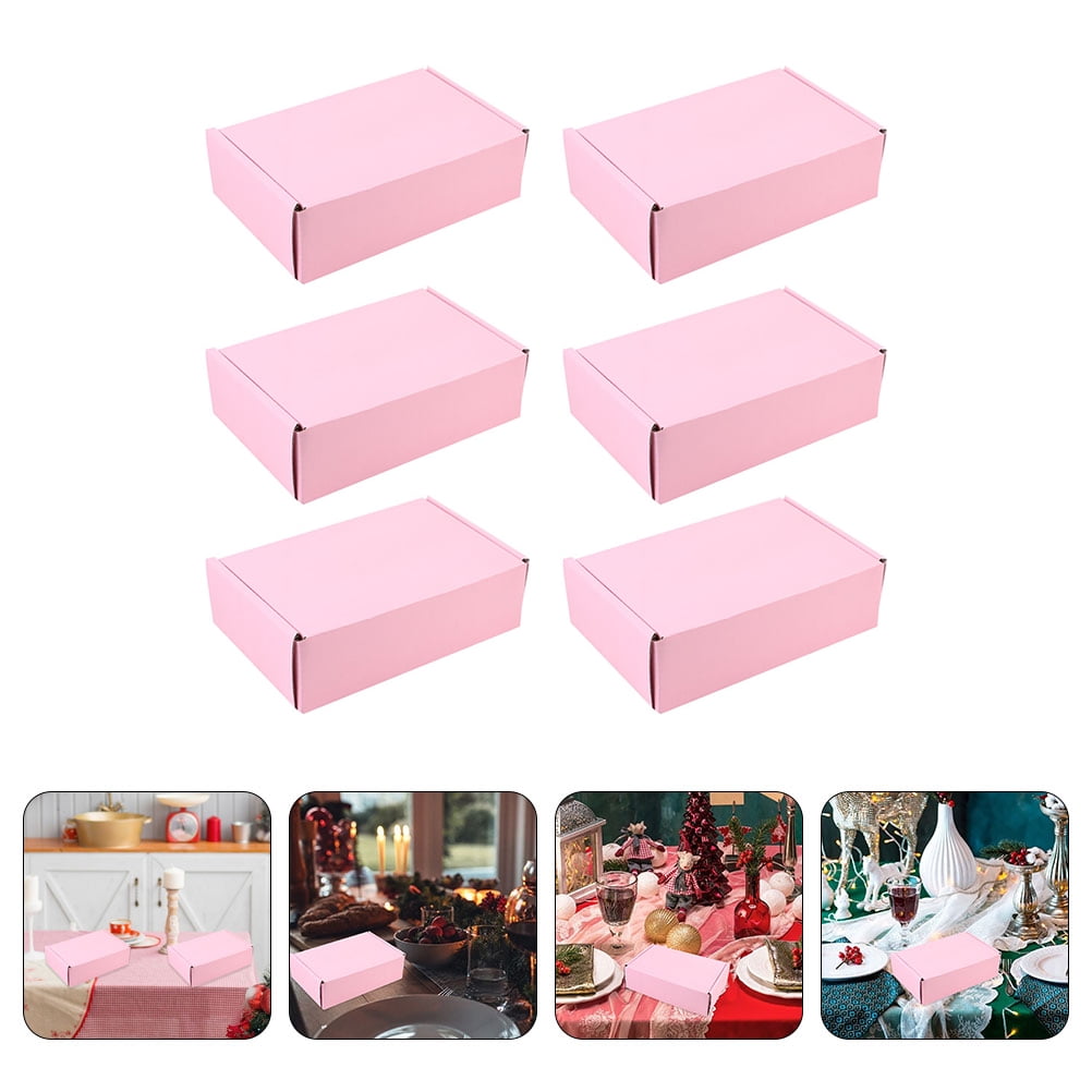 Shipping Boxes 6Pcs Decorative Packing Boxes Paper Gift Packaging Boxes
