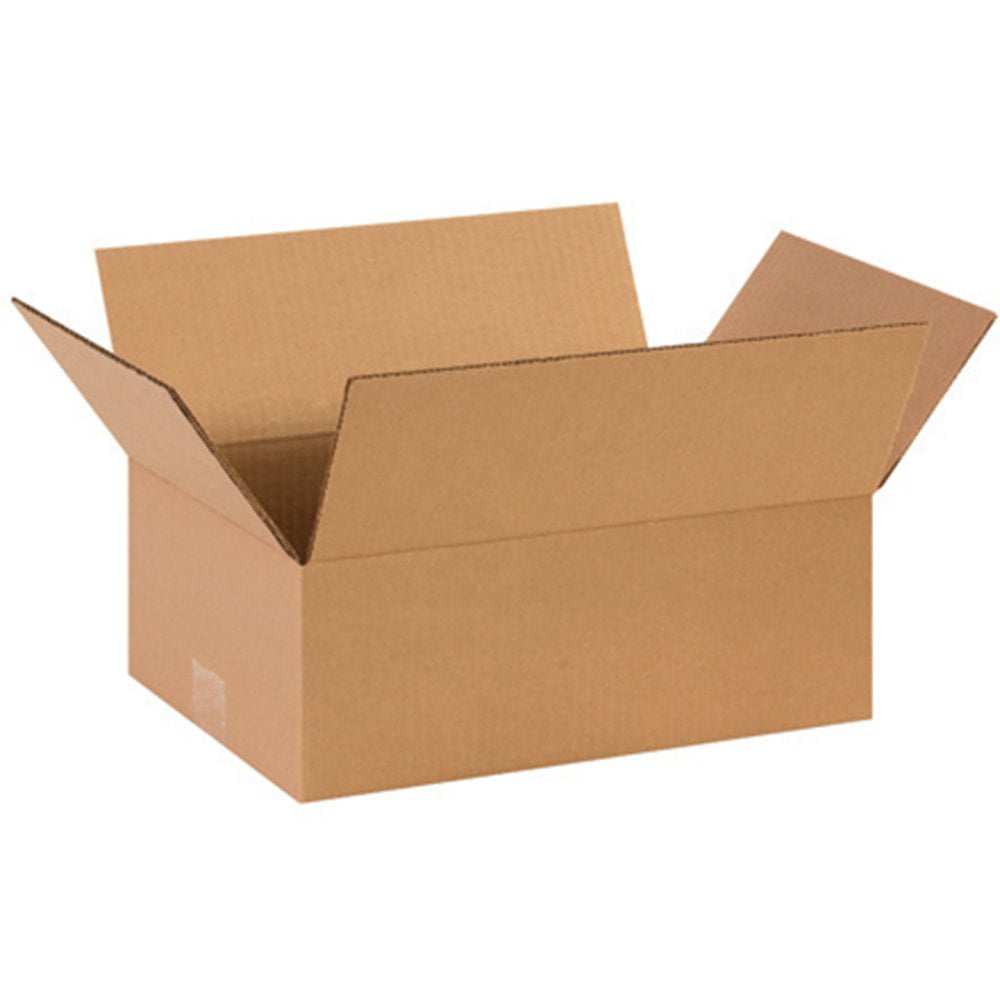 Shipping Boxes Flat 14"L x 10"W x 5"H, 25Pack Corrugated Cardboard