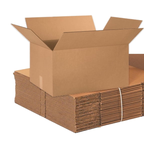 Shipping Boxes Large 24"L x 16"W 12"H 10-Pack - Corrugated Cardboard Box for Moving, Mailing, Packing, Packaging and Storage