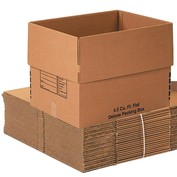 Shipping Boxes Large 24"L x 18"W 18"H 10-Pack - Corrugated Cardboard Box for Moving, Mailing, Packing, Packaging and Storage