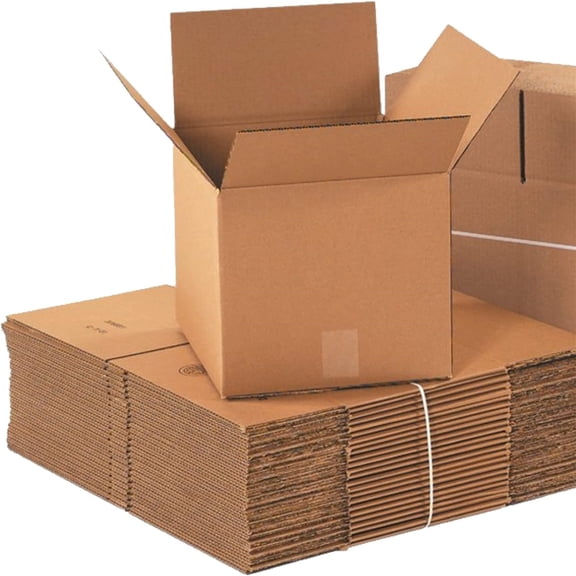 Shipping Boxes Small 10"L x 10"W x 10"H, 25-Pack | Corrugated Cardboard Box for Packing, Moving and Storage