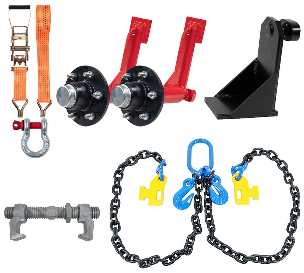 Shipping Container 6-Lug Wheels Kit - 2 PK 6-Lug Wheel Kits 8,000 lb ...