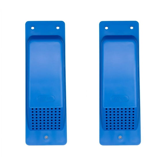 Shipping Container Air Vent 2 Pack - Cross Flow Ventilation for Shipping Container - ABS Plastic Air Vent with Rubber Seal & Water Protection - Shipping Containers Accessories (Blue)