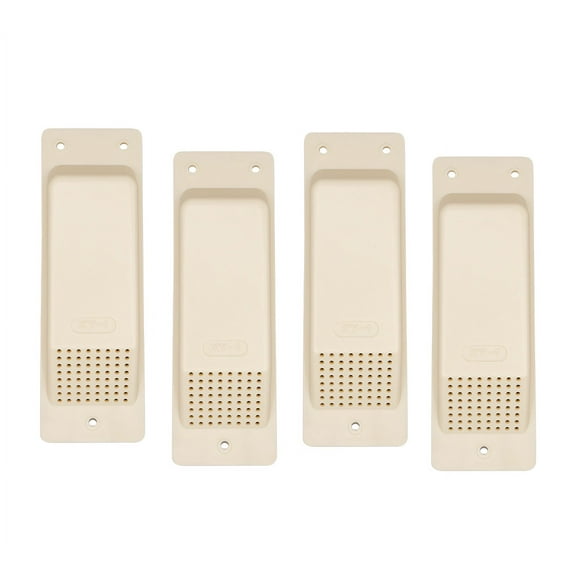 Shipping Container Air Vent 4 Pack - Cross Flow Ventilation for Shipping Container - ABS Plastic Air Vent with Rubber Seal & Water Protection - Shipping Containers Accessories (Tan)