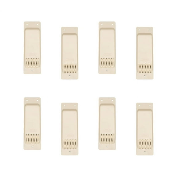 Shipping Container Air Vent 8 Pack - Cross Flow Ventilation for Shipping Container - ABS Plastic Air Vent with Rubber Seal & Water Protection - Shipping Containers Accessories (Tan)