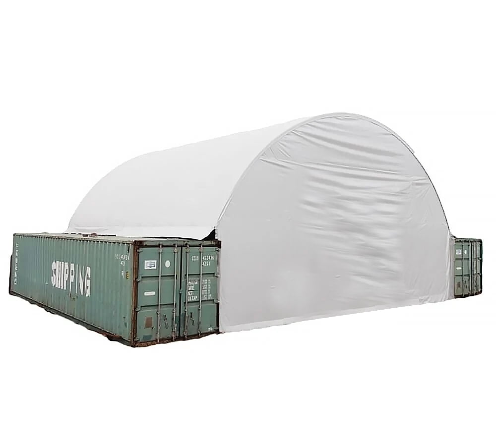 Shipping Container Canopy Shelter Kit - 20'(L) x 20'(W) 21 Oz 610 GSM ...