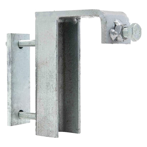 Shipping Container Channel Base Rail Clamp - Heavy Duty Galvanized Steel Bolt-On Clamp for Container Shelter Frame, No Drill Installation, Fits ISO Containers, 7,700 lbs WLL