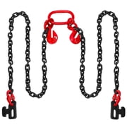 Shipping Container Loading Chain, 1/2" x 5 G80 Bridle Hook for Cargo