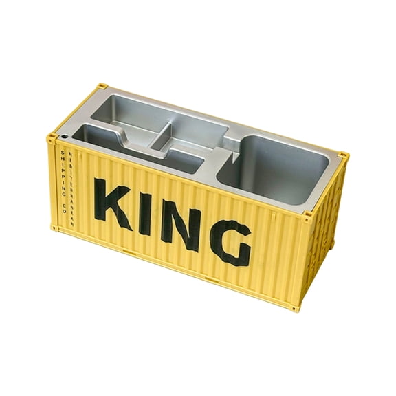 Shipping Container Organizer, Custom Pattern Decor, 1 Piece, Office Desktop Stationery Storage Box Decoration