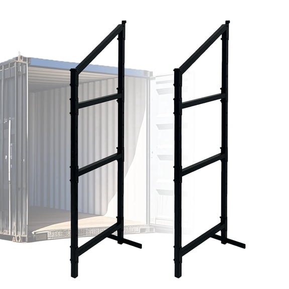 Shipping Container Shelving - 21in*58in, Industrial Cargo Trailer Shelving, Porous Adjustable interlayer spacing , Suitable for Container, Storage, Garage,Easy Installation（2 pcs）