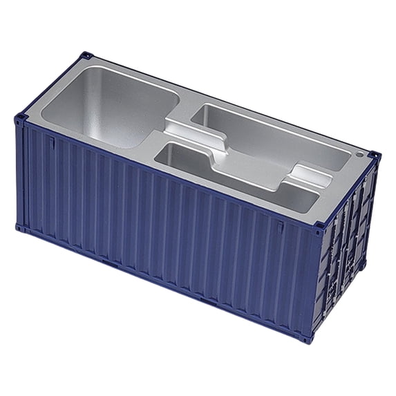 Shipping Container Storage Box Pencil Holder Desktop Pen Organizers with Business Name Card Holder for Pen Pencil Marker