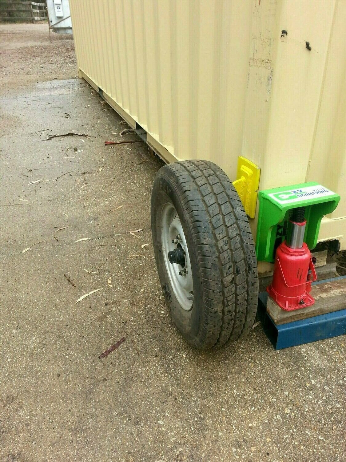 Shipping Container Wheels HD EZY Lift Shipping Container Lifter by Container Nut, Green, 1Pack