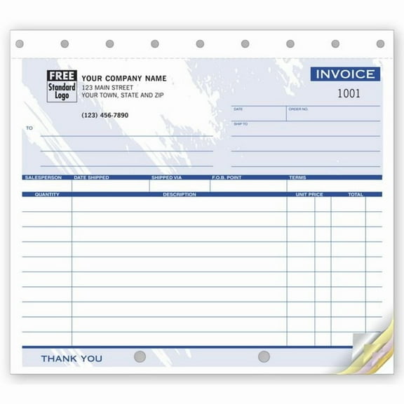 Shipping Invoice, 8 1/2 X 7"