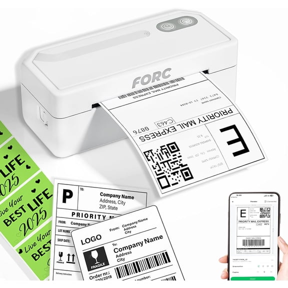 Shipping Label Printer,4X6 Thermal Label Printer for Small Business & Office Package,Compatible with Android, iOS, Windows and Mac, Widely Used for ,UPS,Etsy,USPS