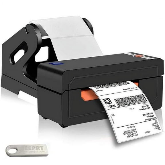 Shipping Label Printer 4x6, High Speed Direct USB Thermal Barcode 4×6 Label Marker Writer Machine with Label Holder, Compatible with Ebay, Amazon, DHL, FedEx, UPS, Shopify, Etsy