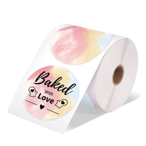 Shipping Label Printer Label Sticker Round Label Square Label DIY Logo Design 5X3 Mixed Dyeing 500Pcs