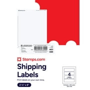 Shipping Label Sheets 2 1/2 x 8", 4 per Sheet, Pack of 50, for Packages