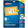 thumbnail image 1 of Shipping Labels W/ Trueblock Technology, Laser Printers, 3.33 X 4, White, 6/sheet, 25 Sheets/pack | Bundle of 5 Packs, 1 of 7