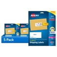 thumbnail image 1 of (5 pack) Avery Shipping Labels, 2" x 4", Paper, White, TrueBlock®, Laser/Inkjet, 100 Labels (18163), 1 of 17