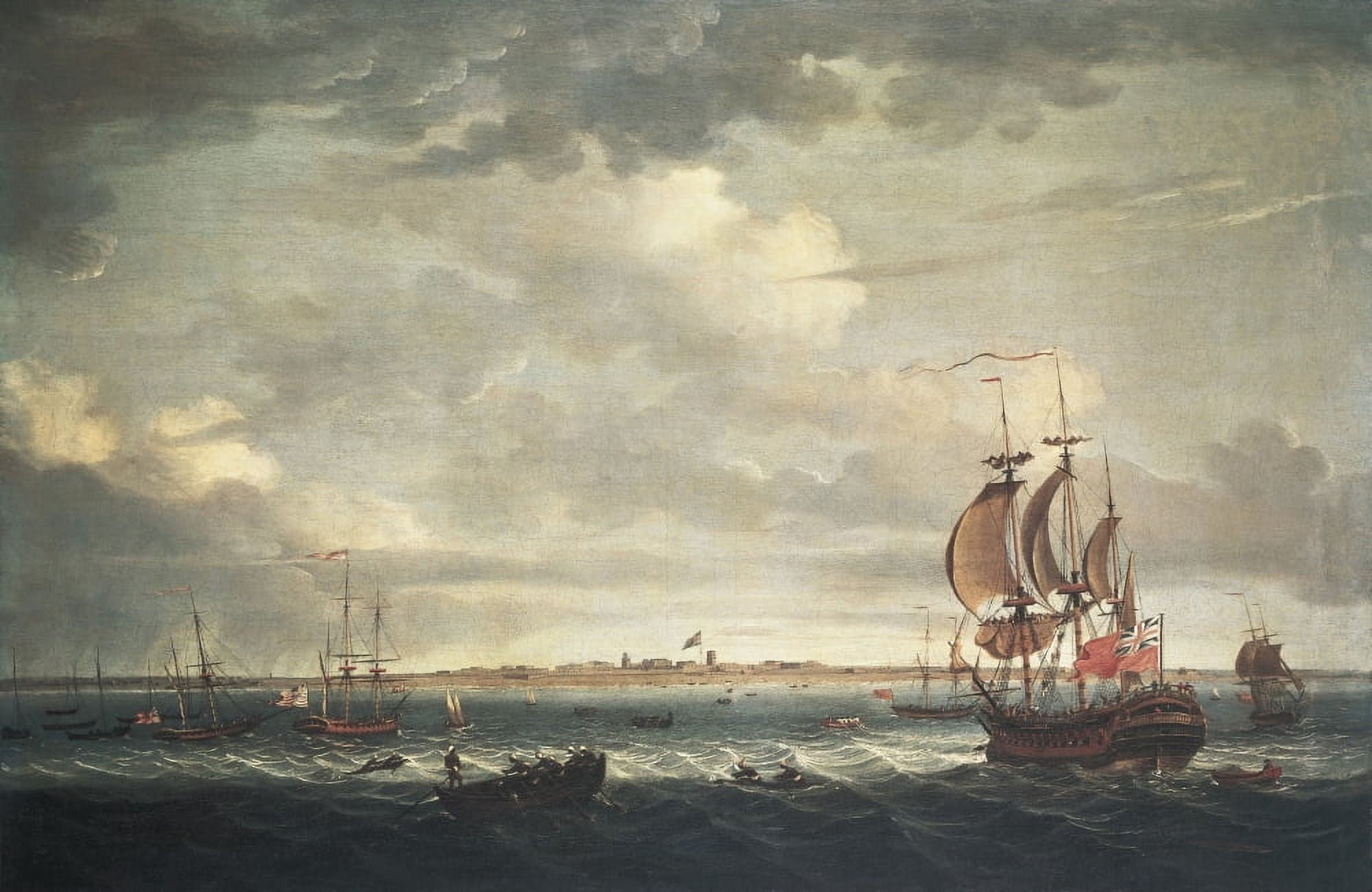 Shipping Off Madras Canvas Art - (24 x 18)