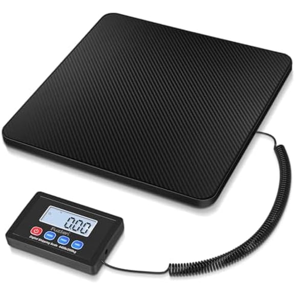 Shipping Scale, 440LB x 10g High Accuracy Postal Scale, Hold/Tare Function, Digital Shipping Postal Scale for Packages, Postage, Luggage, Mailing, Battery & AC Adapter Included