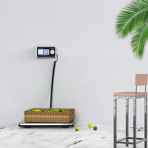 Shipping Scale 440lbs High Precision Stainless Steel Postal Scale with LCD Display for Luggage and Small Business