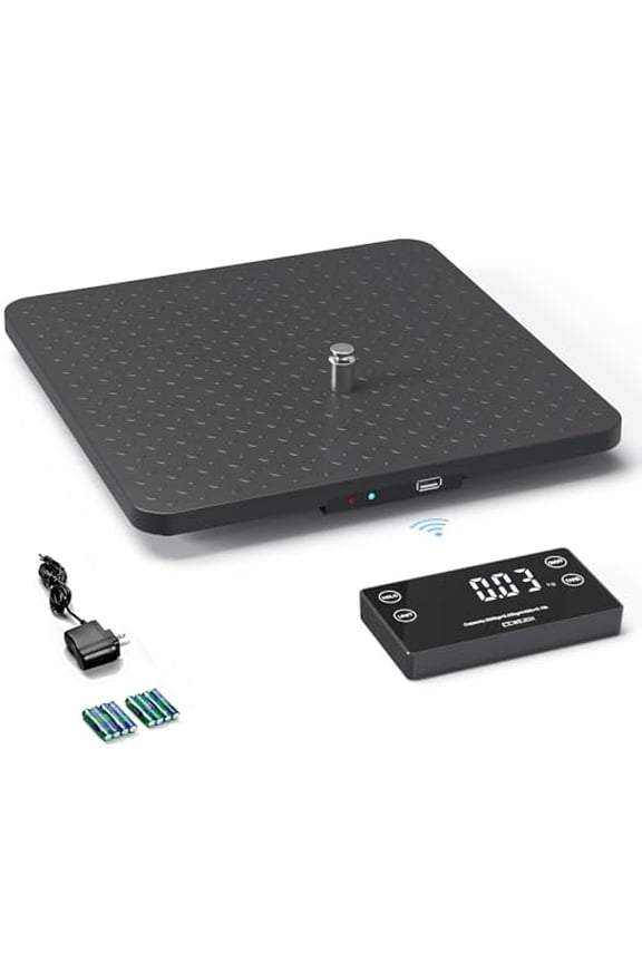 Shipping Scale 440lbs x 1oz Wireless Ultrathin ABS Large Platform Luggage Scale Superlight Postal Scales for Shipping Packages,Post Offices,Luggage,Battery and Adapter$$Office