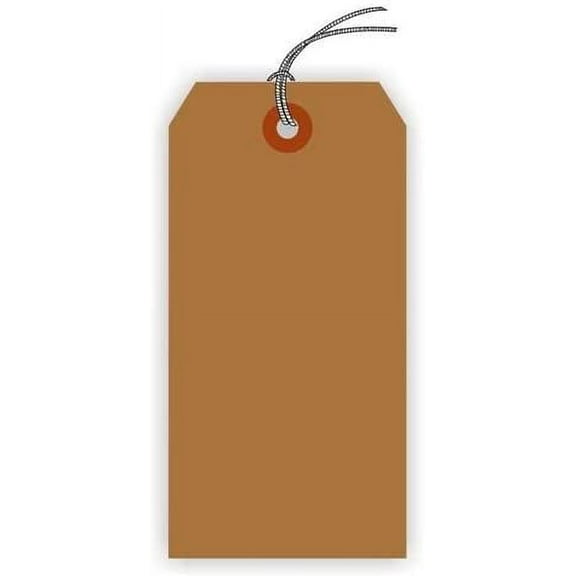 Shipping Tag, 10Pt., 100% Recycled Kraft, Sz #5, Box of 1000, Looped String