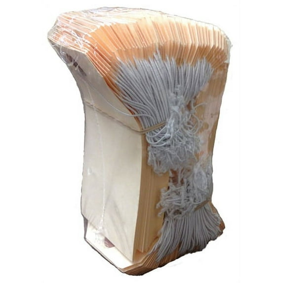 Shipping Tag, Hvy Wt., Manila, Sz #3 (3-3/4" x 1"), Elastic String, Pack of 250