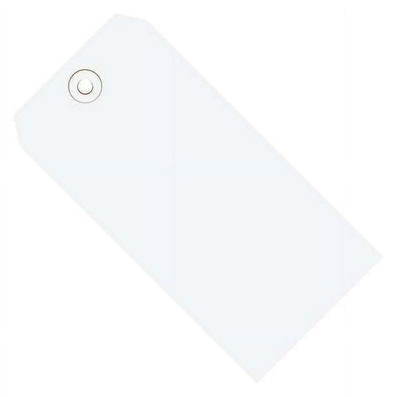 The Packaging Wholesalers Shipping Tags 13 Pt. 4 3/4" x 2 3/8" White 1000/Case G11051G