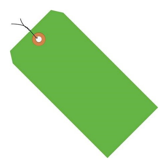 Shipping Tags Fluorescent Green 5 3/4" X 2 7/8" (1000 Per/Case)