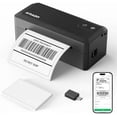 thumbnail image 1 of Shipping Thermal Label Printer, 4x6 Portable Label Printer, Bluetooth Label Maker for Small Business, Support iPhone,Android,Windows,Mac,Chromebook,Works with USPS, ,&More, Black, 1 of 8