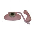thumbnail image 1 of ShippingFree 1950s Princess Pink Classic Old Timey School Antique Vintage Novelty Looking Style Retro Push Button Rotary Dial Fashion Desk Phone Reproduction Replica, 1 of 2