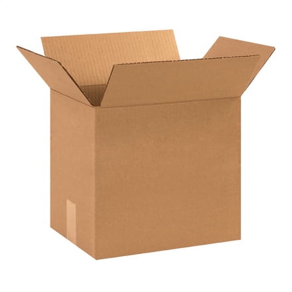 25 Kraft Corrugated Shipping Boxes 12x9x10 - Standard Strength Cartons