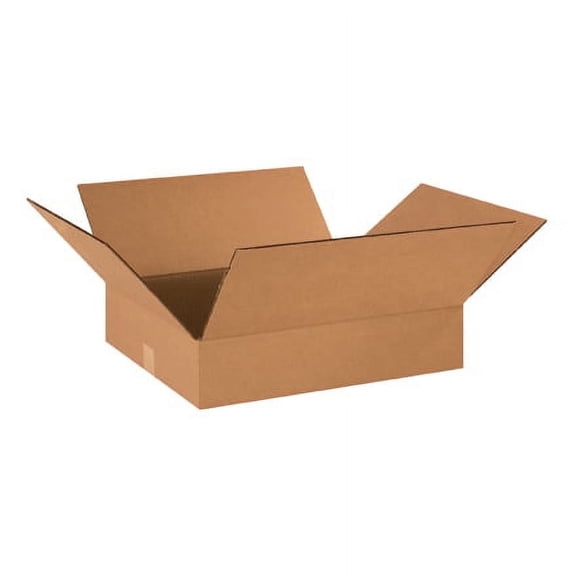 SSBM 18" x 16" x 4" Kraft ECT-32 Single Wall Corrugated Flat Boxes Shipping Packing 25/BUNDLE